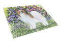 Papillon Cutting Board Tempered Glass Kitchen Cutting Surface, Heat Resistant Chopping, Non-Slip Feet, Food Prep & Serving