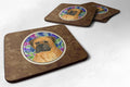 Bullmastiff Foam Coasters Set of 4 Cup Coasters for Indoor Outdoor, Tabletop Protection, Anti Slip, Mouse pad Material