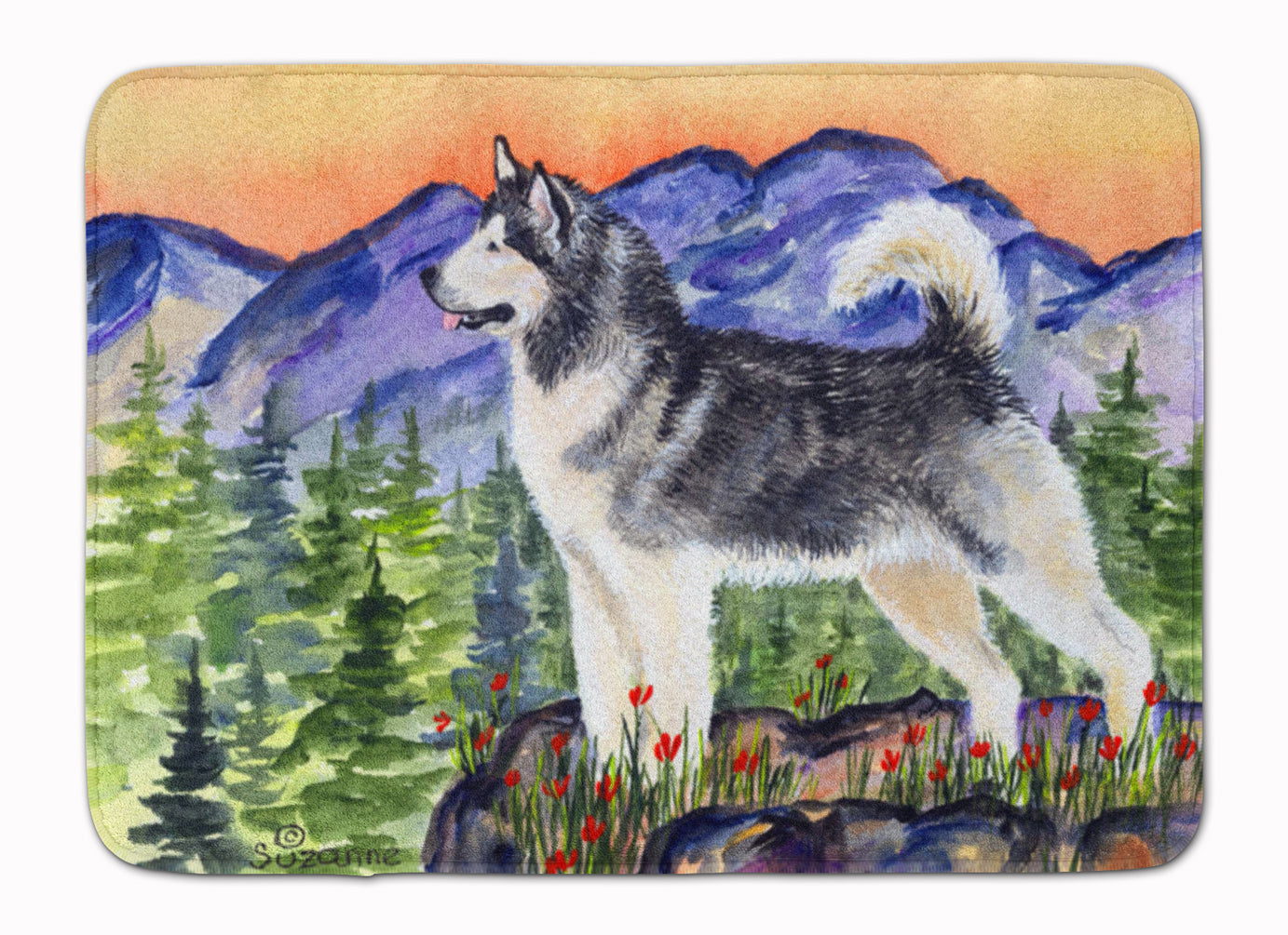 Alaskan Malamute Memory Foam Kitchen Mat Machine Washable Anti-Fatigue Cushion Comfort Bath or Kitchen Rug