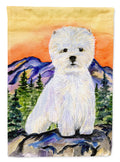 Westie House Flag 28x40 Porch Sleeve Pole Decorative Outside Yard Banner Artwork Wall Hanging, Polyester