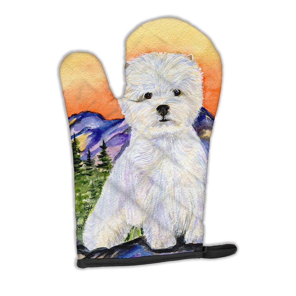 Westie Oven Mitt Heat Resistant Thick Oven Mitt for Hot Pans and Oven, Kitchen Mitt Protect Hands, Cooking Baking Glove