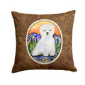 Westie Decorative Throw Pillow 14x14 Indoor Outdoor Accent Cushion, Fabric Cover with Insert for Sofa, Bed, Porch & Living Room