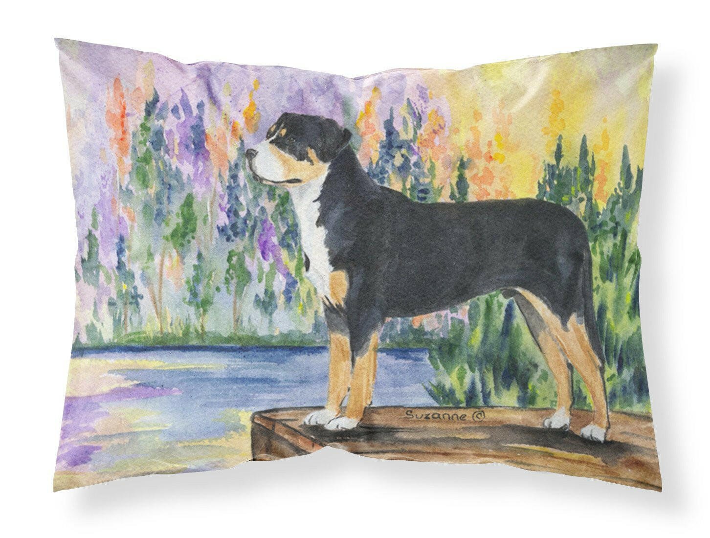 Greater Swiss Mountain Dog Standard Pillowcase Lightweight Super Soft Easy Care Decorative Artwork Pillowcase, Standard