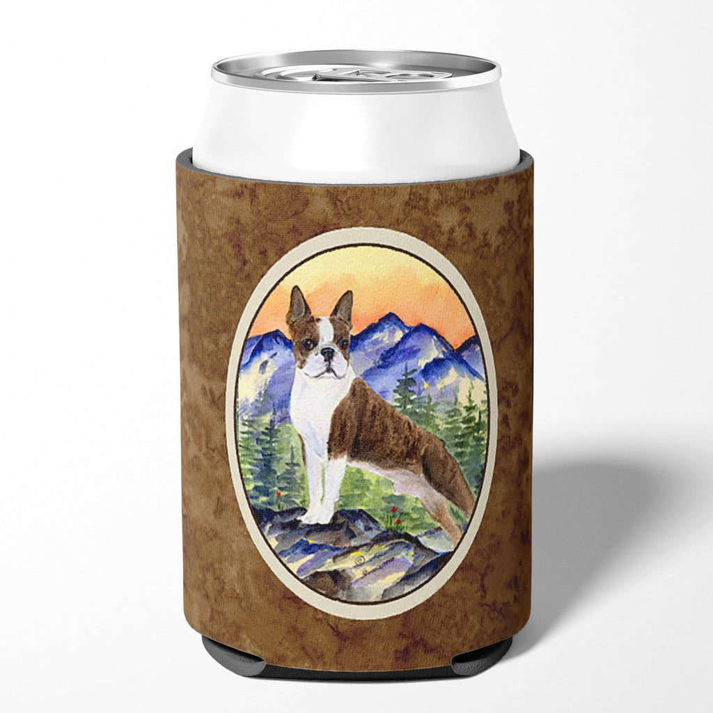 Boston Terrier Can or Bottle Hugger Cooler Sleeve for Standard 12 oz Cans, Insulated Foam Beer & Soda Can Hugger Reusable