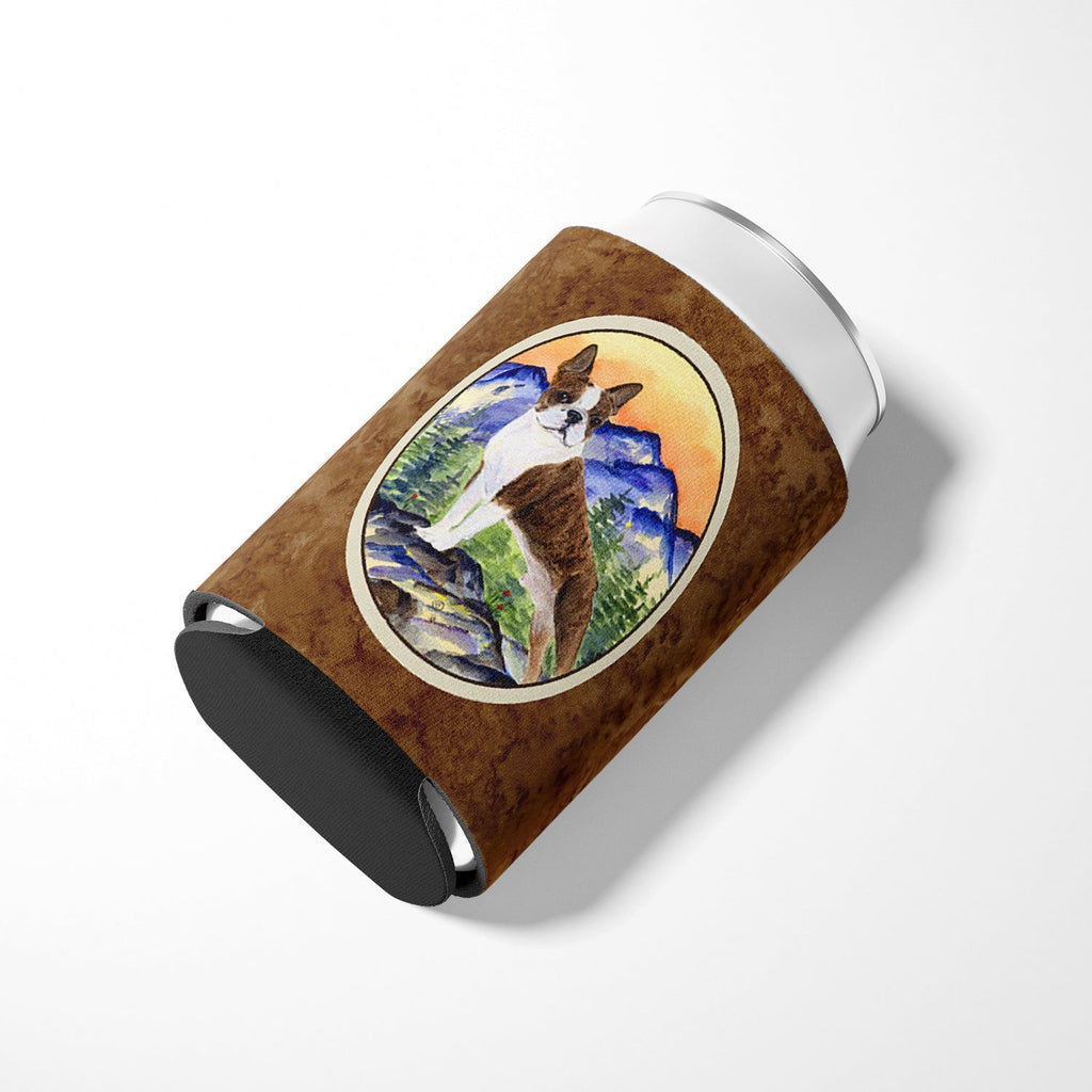 Boston Terrier Can or Bottle Hugger Cooler Sleeve for Standard 12 oz Cans, Insulated Foam Beer & Soda Can Hugger Reusable