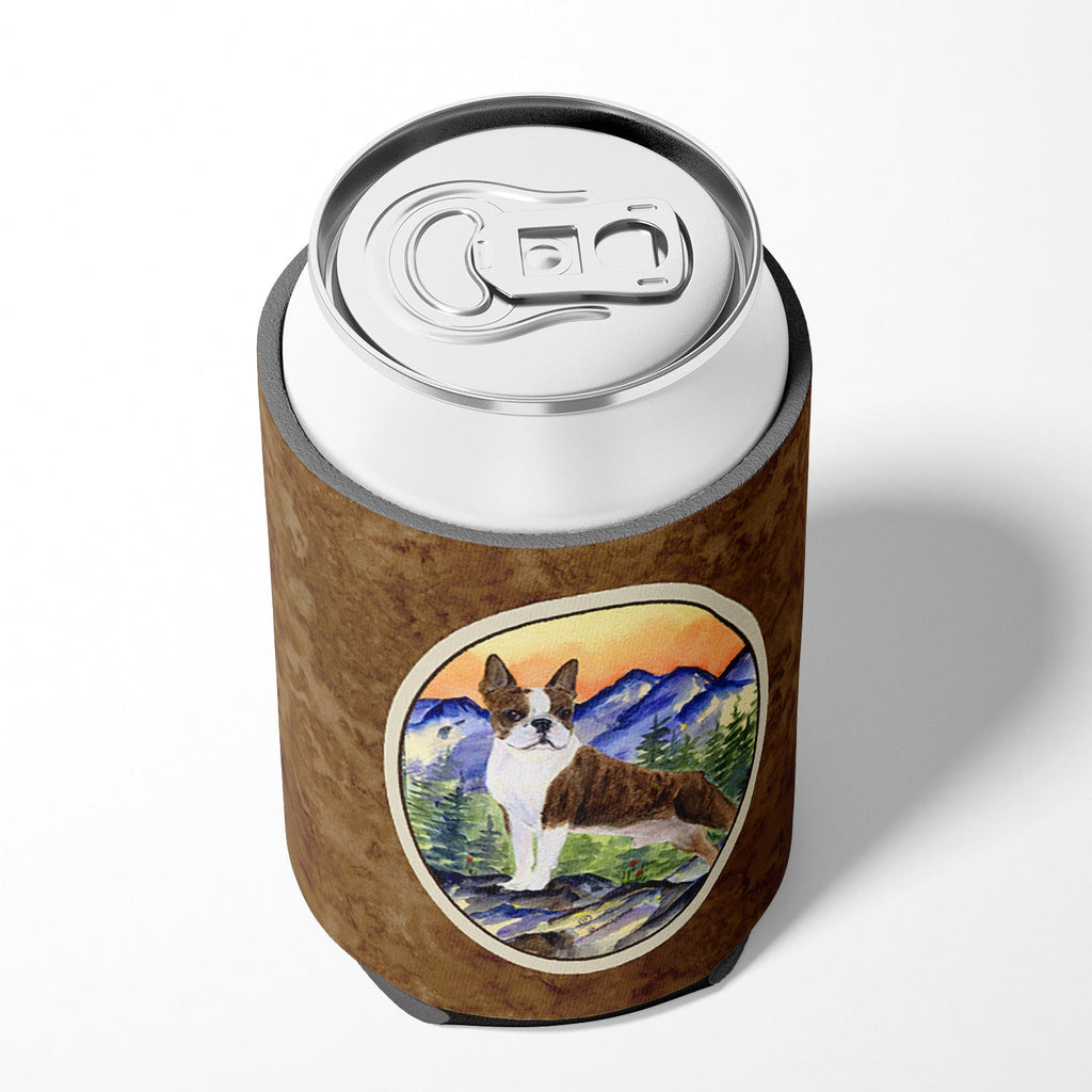 Boston Terrier Can or Bottle Hugger Cooler Sleeve for Standard 12 oz Cans, Insulated Foam Beer & Soda Can Hugger Reusable