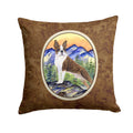 Boston Terrier Decorative Throw Pillow 14x14 Indoor Outdoor Accent Cushion, Fabric Cover with Insert for Sofa, Bed, Porch & Living Room