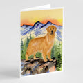 Golden Retriever Greeting Cards Pack of 8 Blank Cards with Envelopes Whimsical A7 Size 5x7