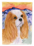 Cavalier Spaniel House Flag 28x40 Porch Sleeve Pole Decorative Outside Yard Banner Artwork Wall Hanging, Polyester