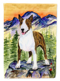 Bull Terrier House Flag 28x40 Porch Sleeve Pole Decorative Outside Yard Banner Artwork Wall Hanging, Polyester