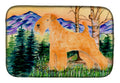 Lakeland Terrier Dish Drying Mat Absorbent Dish Drying Mat Pad for Kitchen Counter Dish Drainer Mat for Countertop, 14 x 21", Multicolor
