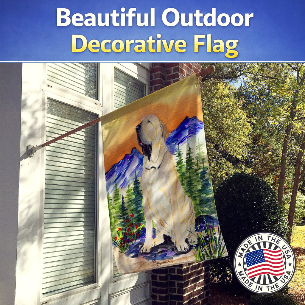 Brazilian Mastiff  / Fila Brasileiro House Flag 28x40 Porch Sleeve Pole Decorative Outside Yard Banner Artwork Wall Hanging, Polyester