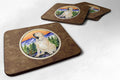 Brazilian Mastiff  / Fila Brasileiro Foam Coasters Set of 4 Cup Coasters for Indoor Outdoor, Tabletop Protection, Anti Slip, Mouse pad Material