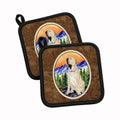 Brazilian Mastiff  / Fila Brasileiro Pot Holder Set of 2 Heat Resistant Quilted Hot Pads 7.5 x 7.5 Inch, Insulated Kitchen Trivets for Cooking & Baking