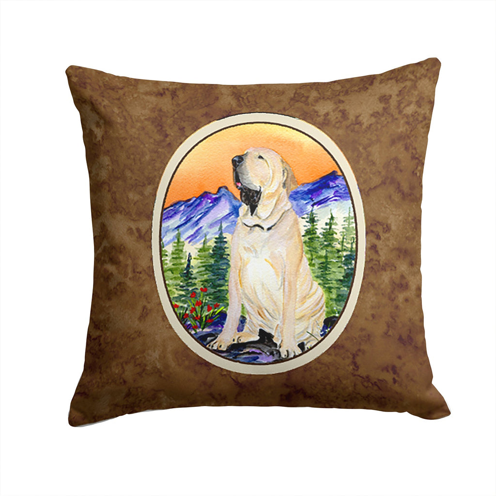 Brazilian Mastiff  / Fila Brasileiro Decorative Throw Pillow 14x14 Indoor Outdoor Accent Cushion, Fabric Cover with Insert for Sofa, Bed, Porch & Living Room