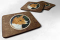 Basenji Foam Coasters Set of 4 Cup Coasters for Indoor Outdoor, Tabletop Protection, Anti Slip, Mouse pad Material