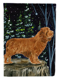 Sussex Spaniel House Flag 28x40 Porch Sleeve Pole Decorative Outside Yard Banner Artwork Wall Hanging, Polyester