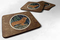 Sussex Spaniel Foam Coasters Set of 4 Cup Coasters for Indoor Outdoor, Tabletop Protection, Anti Slip, Mouse pad Material
