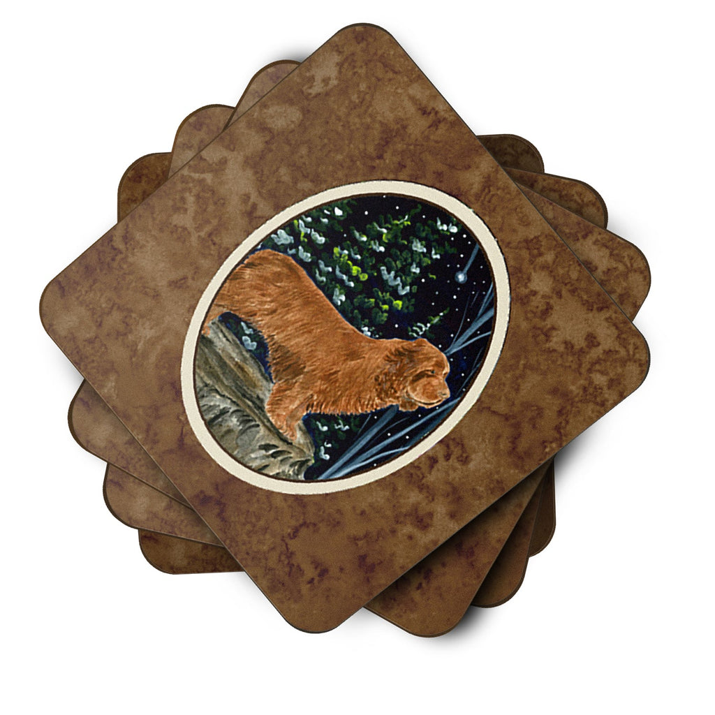 Sussex Spaniel Foam Coasters Set of 4 Cup Coasters for Indoor Outdoor, Tabletop Protection, Anti Slip, Mouse pad Material
