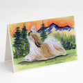 Shih Tzu Greeting Cards Pack of 8 Blank Cards with Envelopes Whimsical A7 Size 5x7