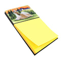 Shih Tzu Watercolor Sticky Note Holder Refillable Dispenser Desk Accessory 3x3 Pad Gift