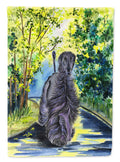 Afghan Hound House Flag 28x40 Porch Sleeve Pole Decorative Outside Yard Banner Artwork Wall Hanging, Polyester