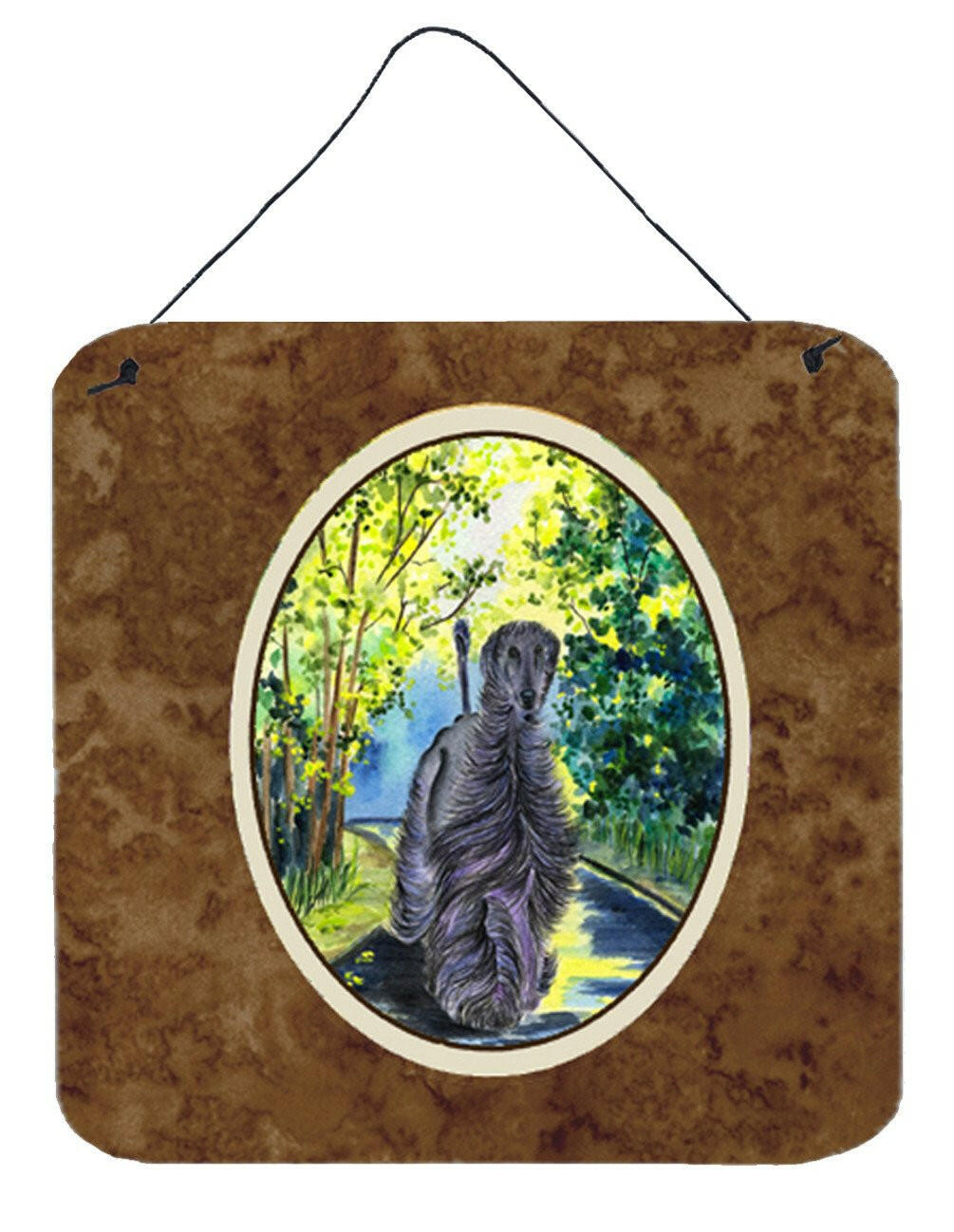 Afghan Hound Wall or Door Hanging Prints Aluminum Metal Sign Kitchen Wall Bar Bathroom Plaque Home Decor, 6x6, Multicolor