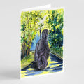 Afghan Hound Greeting Cards Pack of 8 Blank Cards with Envelopes Whimsical A7 Size 5x7
