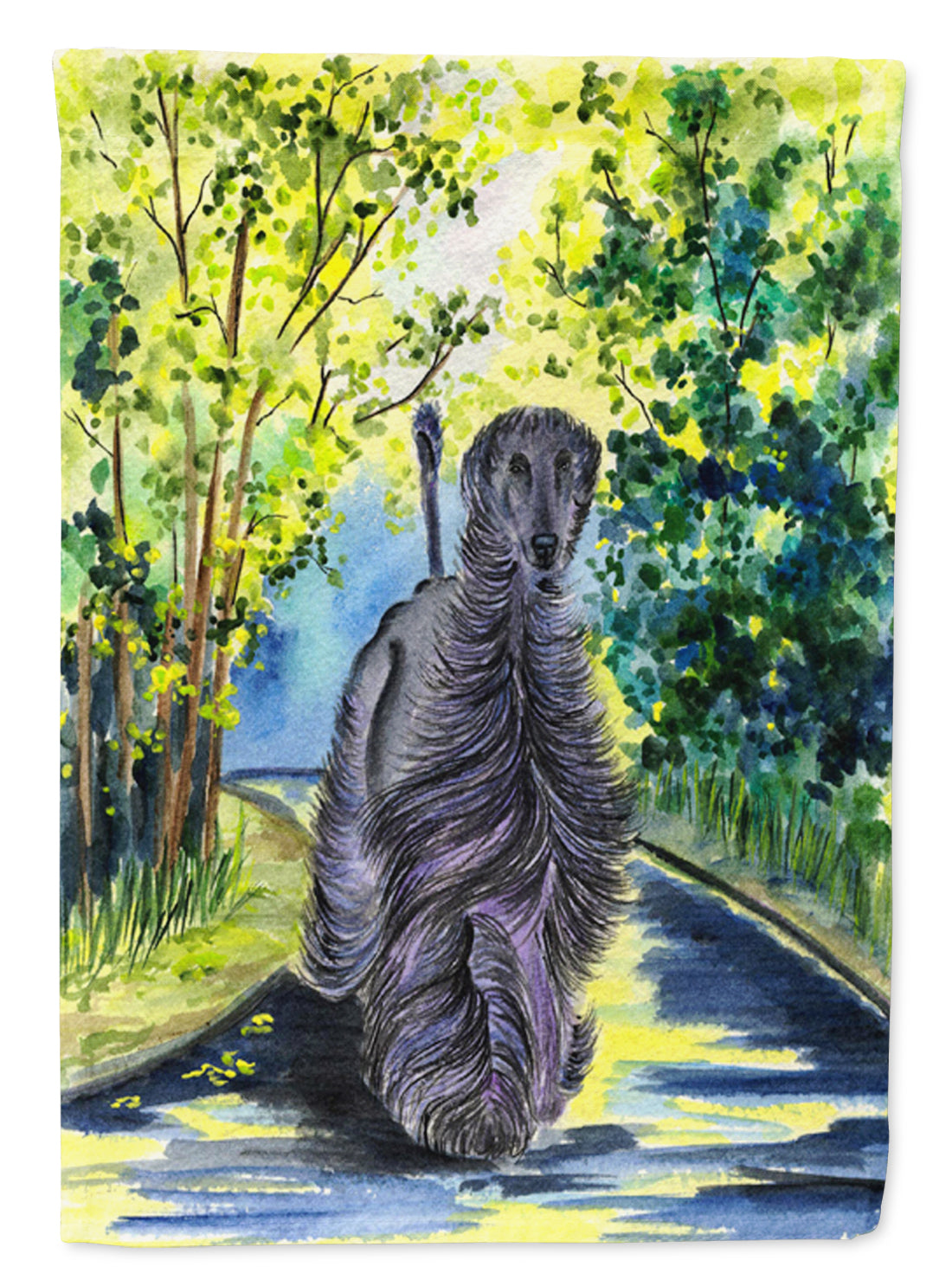Afghan Hound Garden Flag Mailbox Decorative Yard Banner Outside Patio Artwork for Flower Beds, Garden Size, Multicolor
