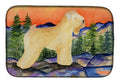 Wheaten Terrier Soft Coated Dish Drying Mat Absorbent Dish Drying Mat Pad for Kitchen Counter Dish Drainer Mat for Countertop, 14 x 21", Multicolor