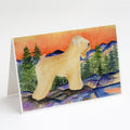 Wheaten Terrier Soft Coated Greeting Cards Pack of 8 Blank Cards with Envelopes Whimsical A7 Size 5x7