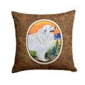 Great Pyrenees Decorative Throw Pillow 14x14 Indoor Outdoor Accent Cushion, Fabric Cover with Insert for Sofa, Bed, Porch & Living Room