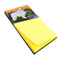 Great Pyrenees Watercolor Sticky Note Holder Refillable Dispenser Desk Accessory 3x3 Pad Gift