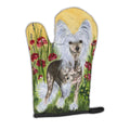 Chinese Crested Oven Mitt Heat Resistant Thick Oven Mitt for Hot Pans and Oven, Kitchen Mitt Protect Hands, Cooking Baking Glove