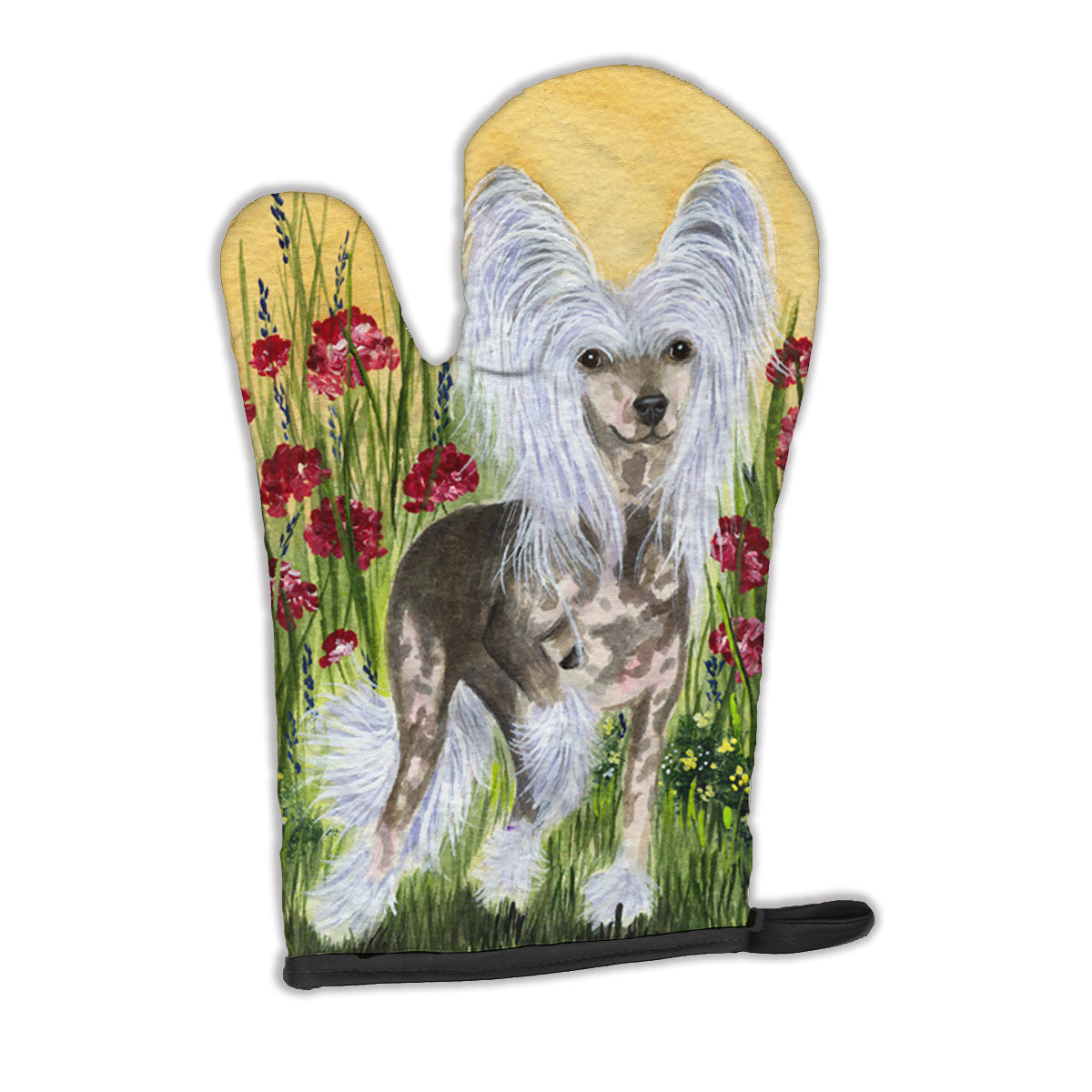 Chinese Crested Oven Mitt Heat Resistant Thick Oven Mitt for Hot Pans and Oven, Kitchen Mitt Protect Hands, Cooking Baking Glove