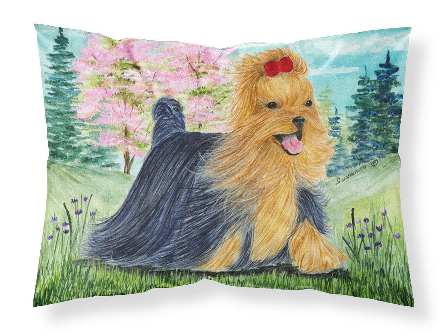 Yorkie Standard Pillowcase Lightweight Super Soft Easy Care Decorative Artwork Pillowcase, Standard