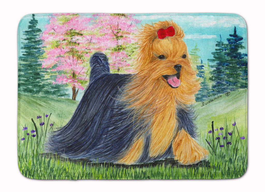 Yorkie Memory Foam Kitchen Mat Machine Washable Anti-Fatigue Cushion Comfort Bath or Kitchen Rug