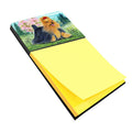 Yorkie Watercolor Sticky Note Holder Refillable Dispenser Desk Accessory 3x3 Pad Gift