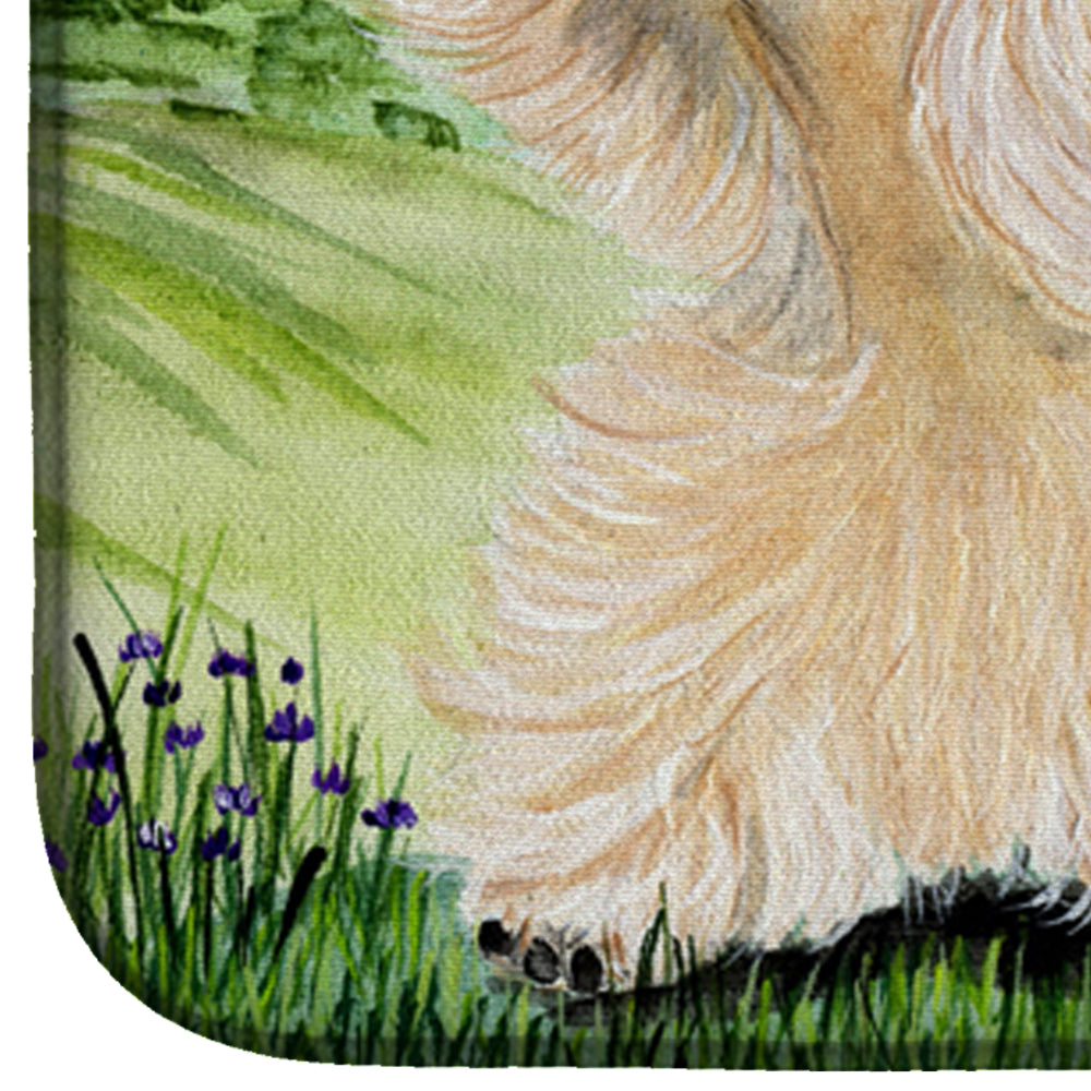 Cocker Spaniel Dish Drying Mat Absorbent Dish Drying Mat Pad for Kitchen Counter Dish Drainer Mat for Countertop, 14 x 21", Multicolor