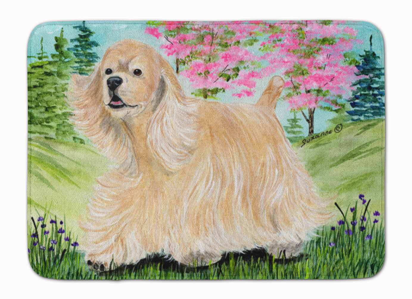 Cocker Spaniel Memory Foam Kitchen Mat Machine Washable Anti-Fatigue Cushion Comfort Bath or Kitchen Rug
