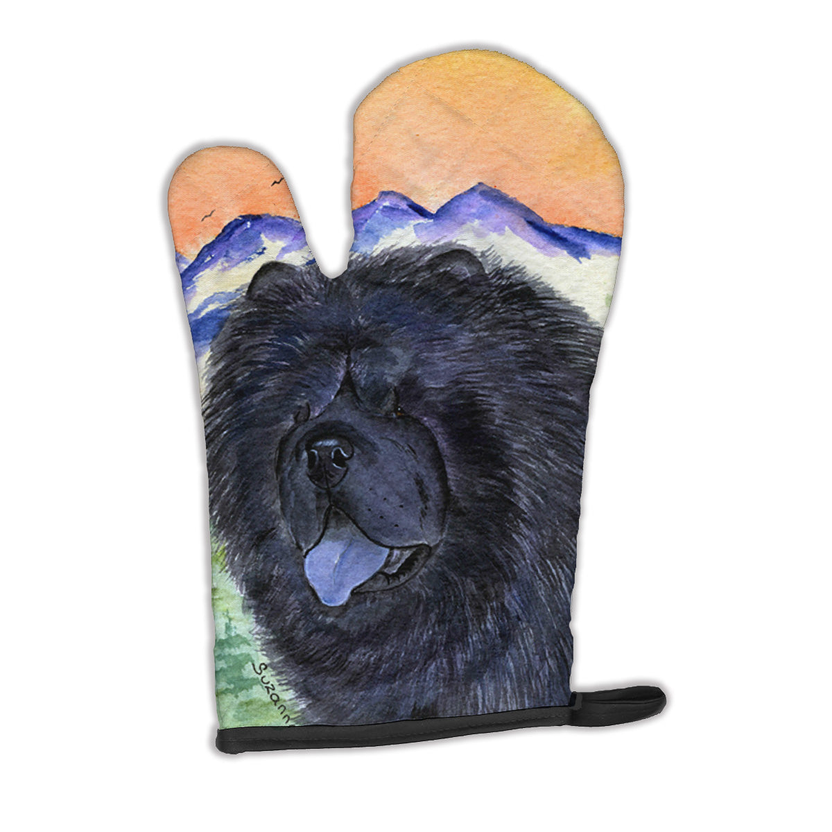 Chow Chow Oven Mitt Heat Resistant Thick Oven Mitt for Hot Pans and Oven, Kitchen Mitt Protect Hands, Cooking Baking Glove