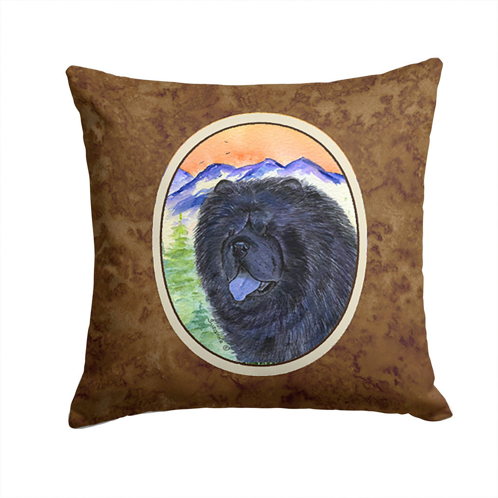 Chow Chow Decorative Throw Pillow 14x14 Indoor Outdoor Accent Cushion, Fabric Cover with Insert for Sofa, Bed, Porch & Living Room