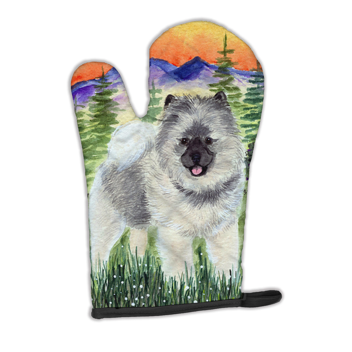 Keeshond Oven Mitt Heat Resistant Thick Oven Mitt for Hot Pans and Oven, Kitchen Mitt Protect Hands, Cooking Baking Glove