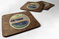 Scottish Terrier Foam Coasters Set of 4 Cup Coasters for Indoor Outdoor, Tabletop Protection, Anti Slip, Mouse pad Material