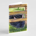 Scottish Terrier Greeting Cards Pack of 8 Blank Cards with Envelopes Whimsical A7 Size 5x7