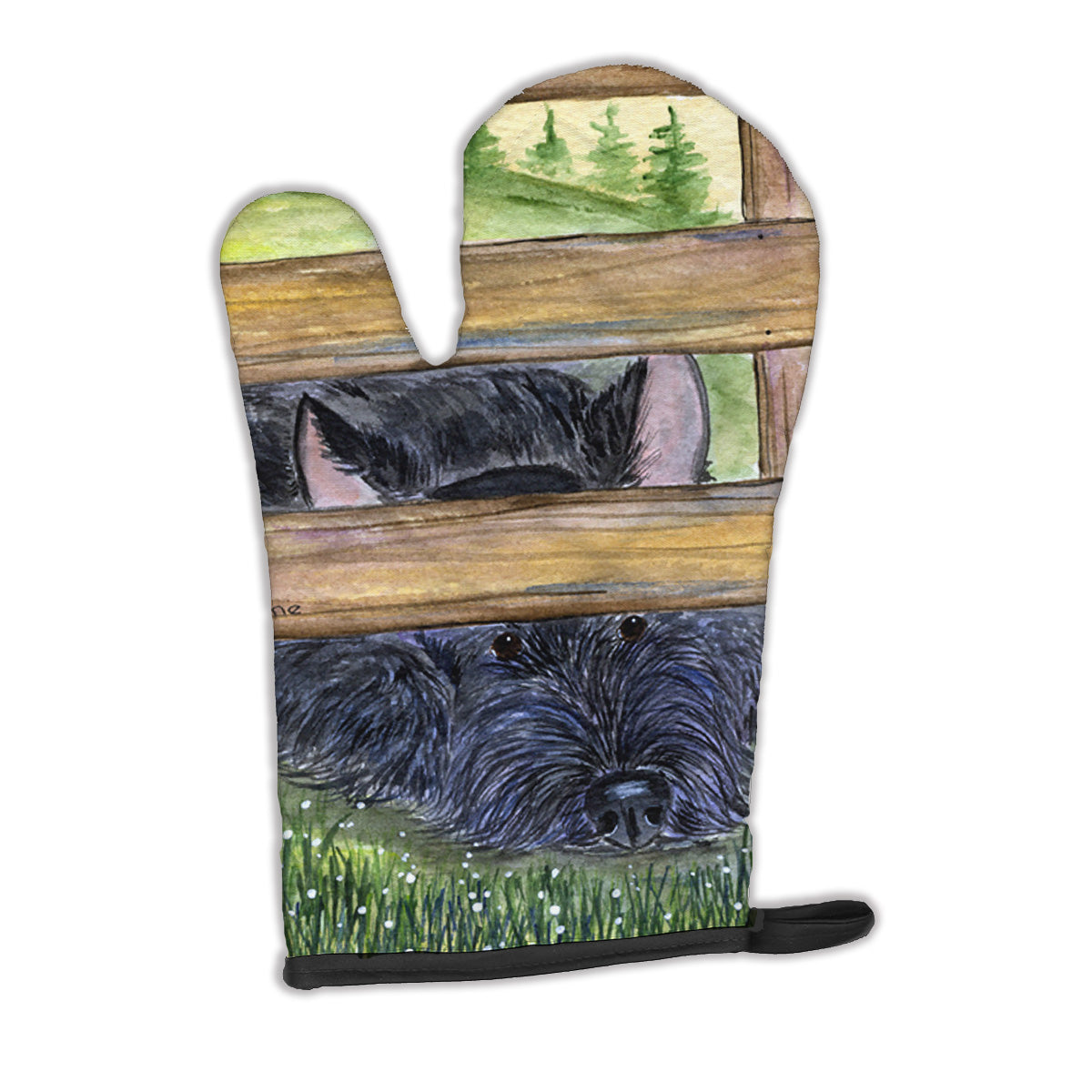 Scottish Terrier Oven Mitt Heat Resistant Thick Oven Mitt for Hot Pans and Oven, Kitchen Mitt Protect Hands, Cooking Baking Glove