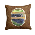 Scottish Terrier Decorative Throw Pillow 14x14 Indoor Outdoor Accent Cushion, Fabric Cover with Insert for Sofa, Bed, Porch & Living Room