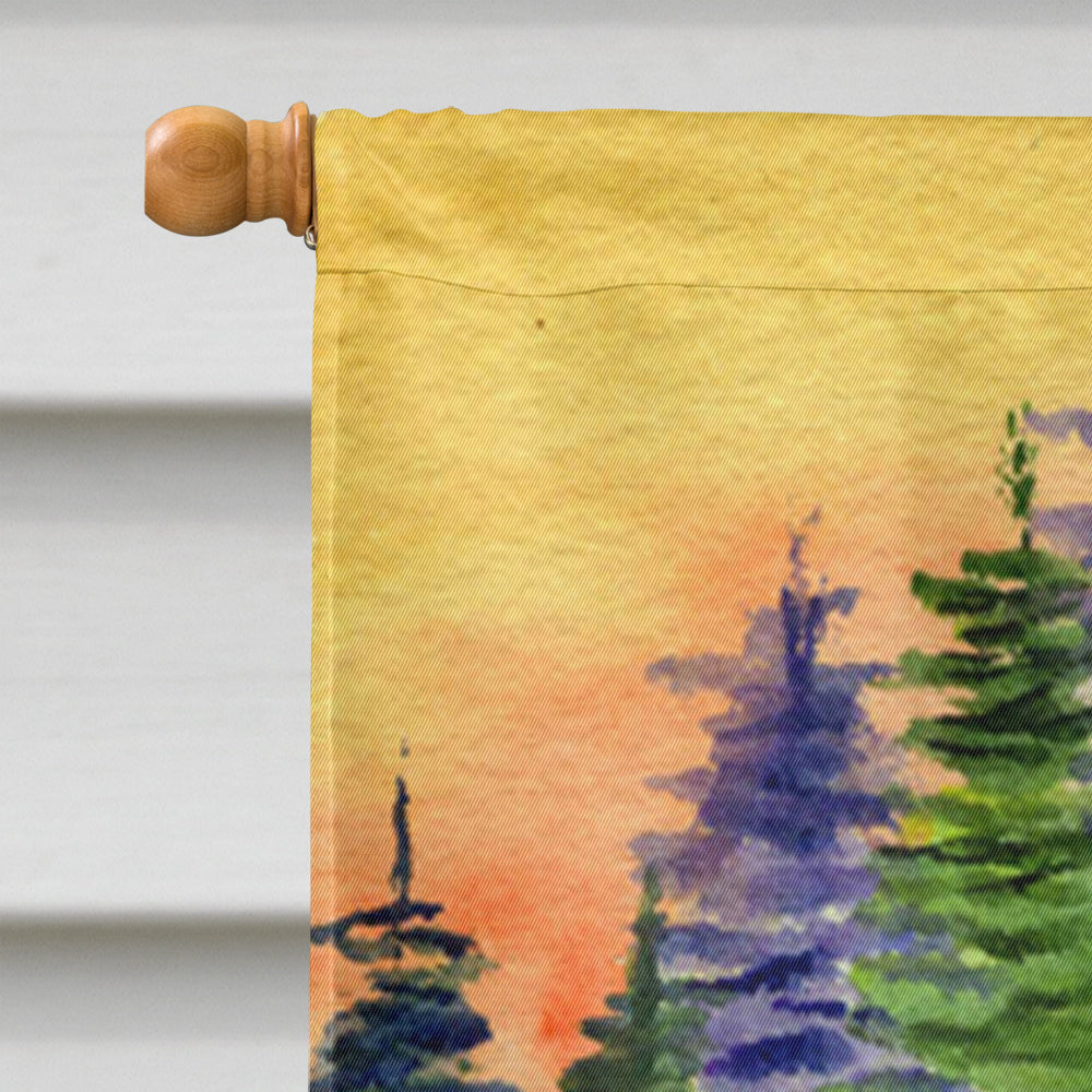 Papillon House Flag 28x40 Porch Sleeve Pole Decorative Outside Yard Banner Artwork Wall Hanging, Polyester