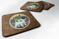 Papillon Foam Coasters Set of 4 Cup Coasters for Indoor Outdoor, Tabletop Protection, Anti Slip, Mouse pad Material