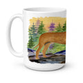 Tosa Inu Ceramic Coffee Mug 15 oz Decorative Large C Handle Mug Cup for Tea, Cocoa Hot Chocolate